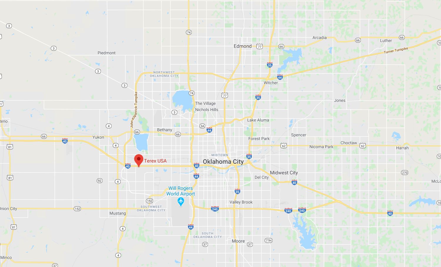 TEREX USA: 9528 W I 40 Service Rd, Oklahoma City, OK 73128